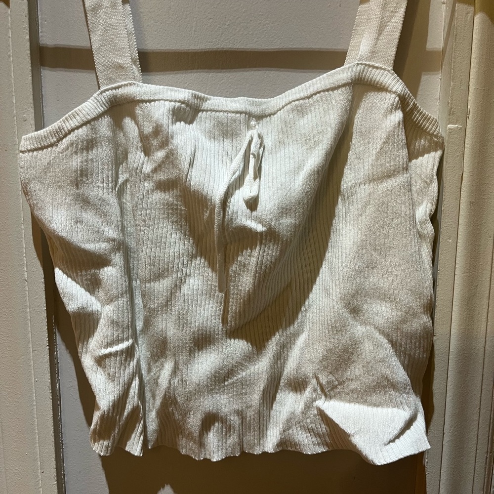 Forever 21 white crop top size medium